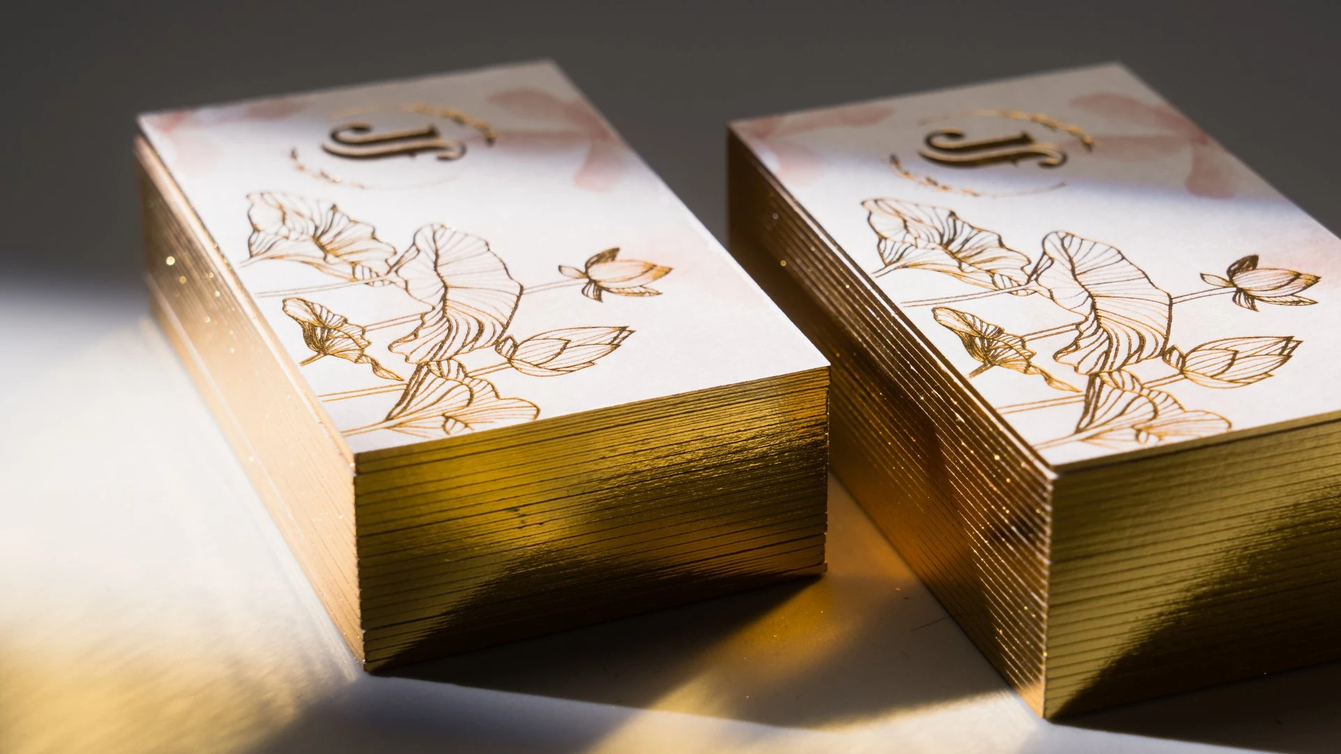 Colored Edge Business Cards Business Card Design